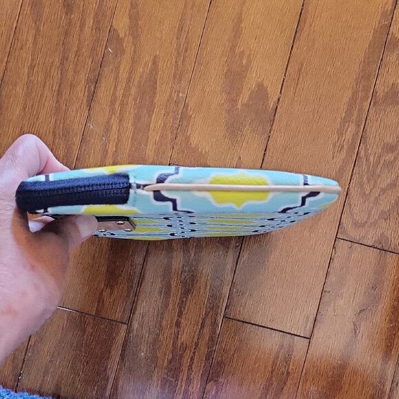 Kate Spade Geometric Blue and Yellow Tablet Holder / Zippered pouch - Picture 6 of 11